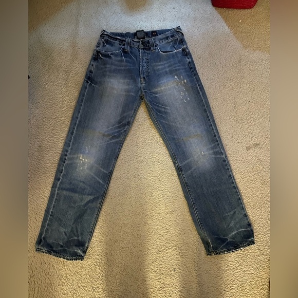 Ed Hardy Other - Vintage Ed Hardy Jeans Mens Size 32x31 Distressed Medium Wash Y2K Button Fly‍‍﻿﻿